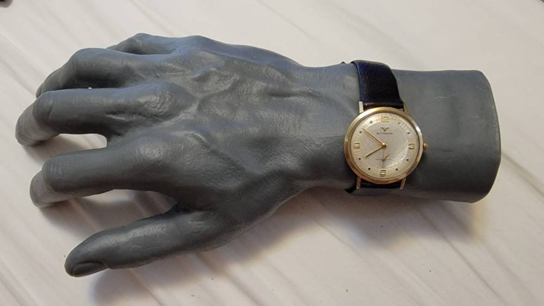 Vintage Wittnauer‎ 10K RGP Gold Watch Swiss Manual Wind Womens Unisex Works VTG Wittnauer Geneve Womens Manual Wind 10K RGP Gold Tone  main image 4