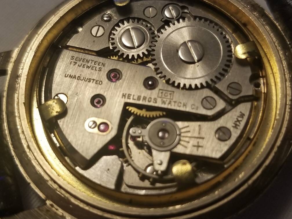 Vintage Helbros Gold Plated Manual Wind Men's Watch Etsy