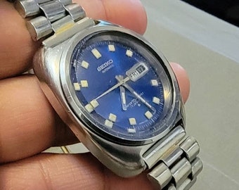 Vintage Seiko 6106-8237 Blue Face 21 Jewels Diver Automatic - Etsy