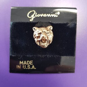 Vintage Giovanni Lion tie-tag pin