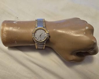 Seiko Perpetual Calendar Two-tone Dark Navy Blue Watch 8F32-0189