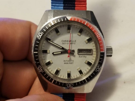 caravelle 666 diver watch
