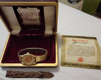 Vintage Benrus 10K RGP Waterproof Manual Wind Men's Watch