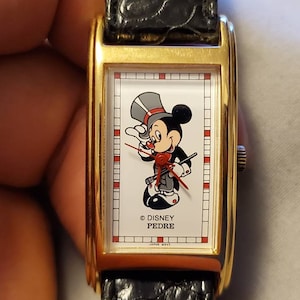 Seltene Disney Pedre Fred Astaire Micky Maus Unisex Quarzuhr