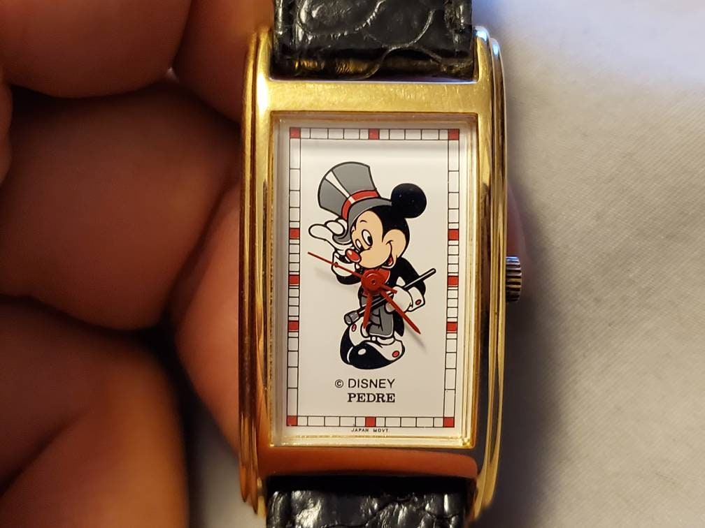 Reloj de cuarzo unisex de Mickey Mouse de Disney Pedre Fred Astaire muy raro Etsy Mexico