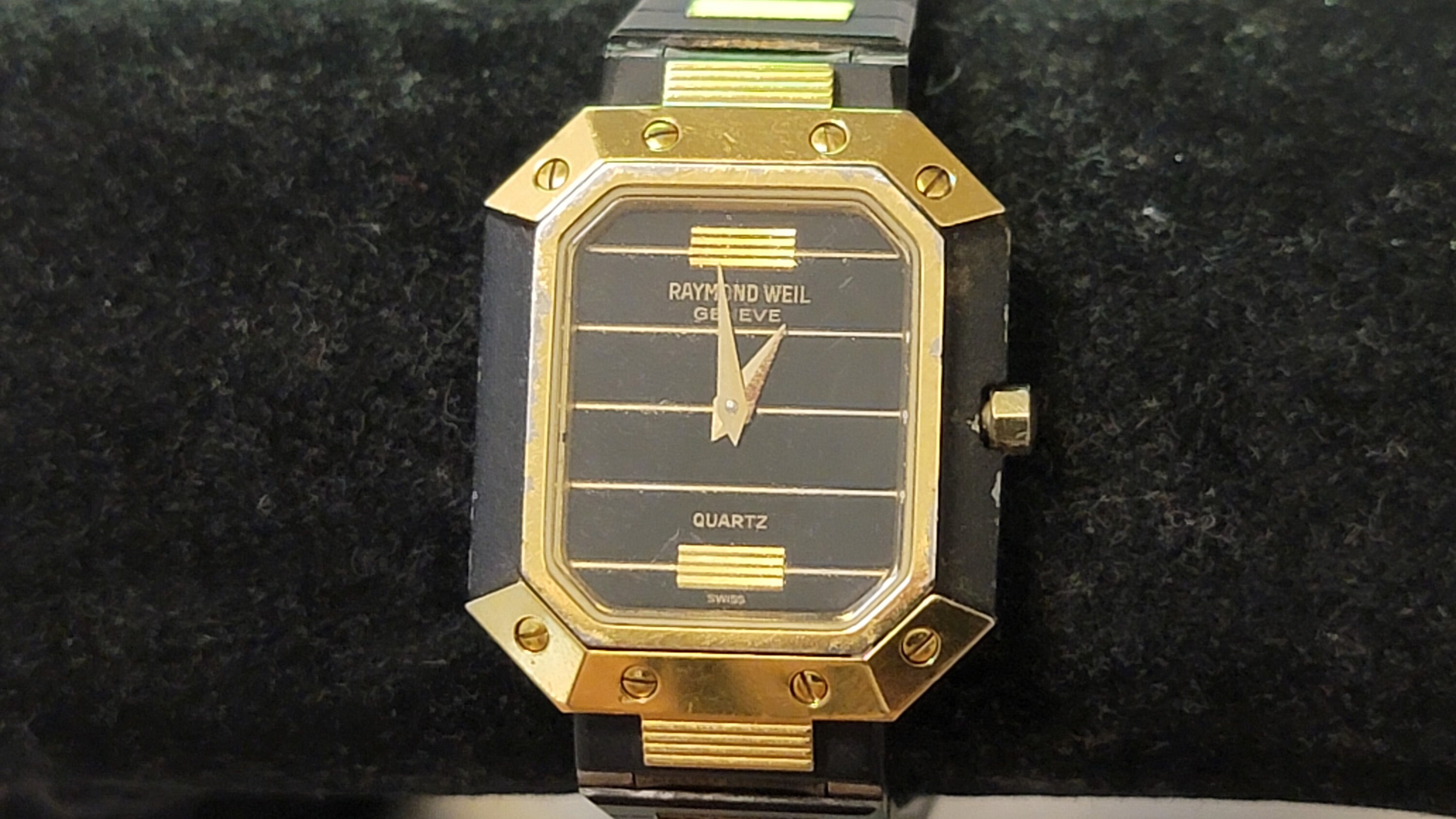 Vintage Raymond Weil Geneve 8034 PVD Coating & Gold Plated Swiss