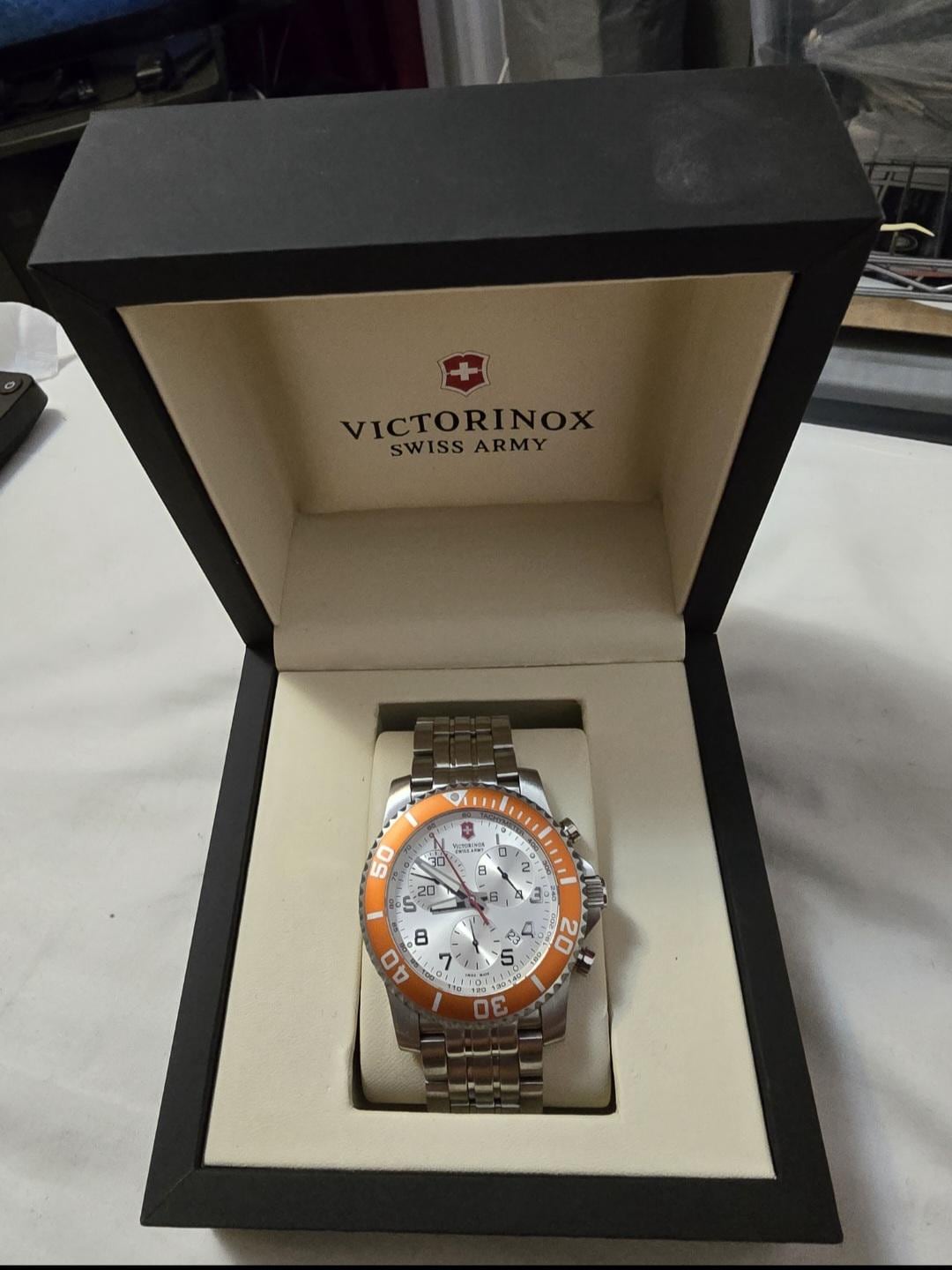 Swiss Army Maverick II (241088) Chronograph Orange Bezel Swiss