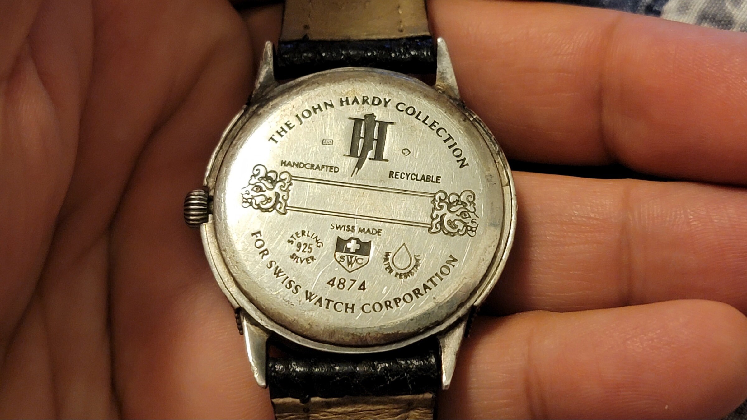 Vintage John Hardy Sterling Silver Swiss Made Quartz Men