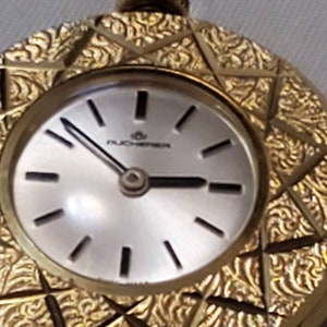Vintage Bucherer Swiss 17 Jewels Gold Platedmanual Wind Pendant Watch ...