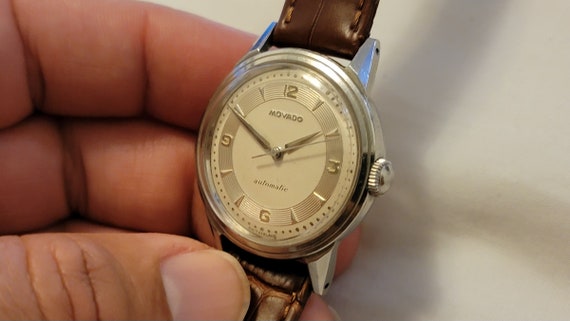 Vintage Movado Stainless Steel Swiss Made Automat… - image 3