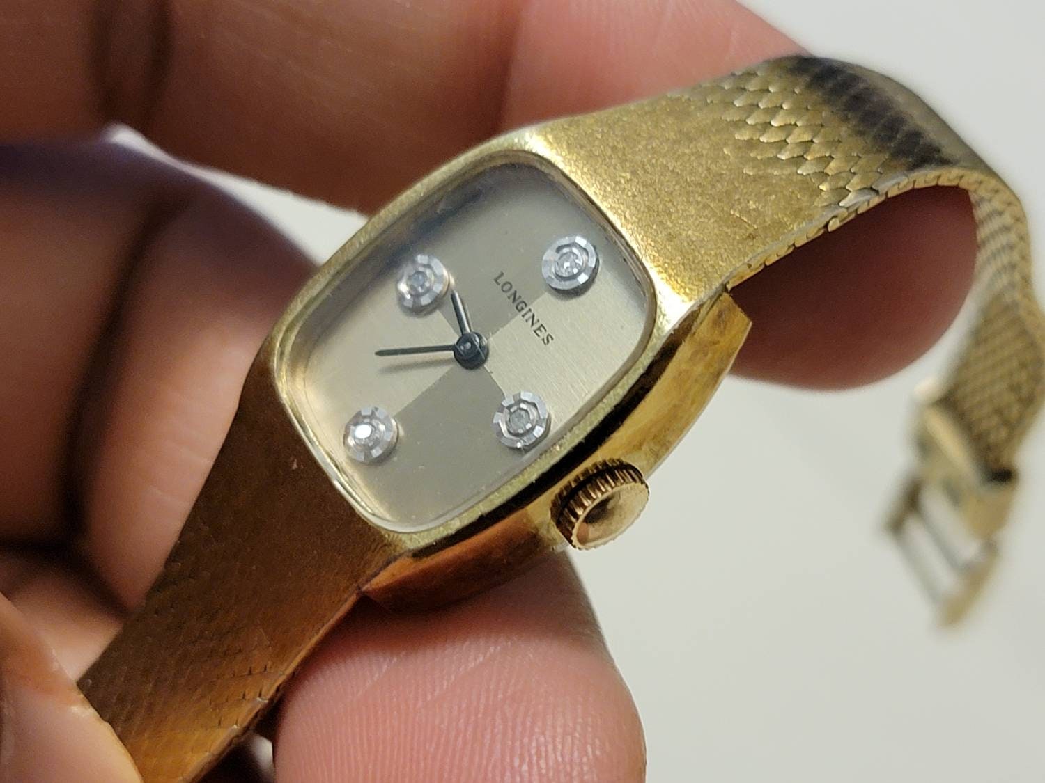 希少なヴィンテージ ロンジン OR 4001-5602 4 ダイヤモンド