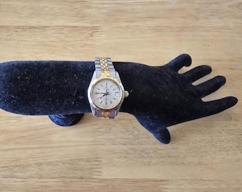 Cyma 23mm 18K Diamond Bezel and Links Tops Swiss 7 Jewels Quartz