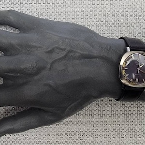 Rare Vintage Wittnauer Geneve Stainless Steel Blue Dial Automatic Men&#39;s Watch