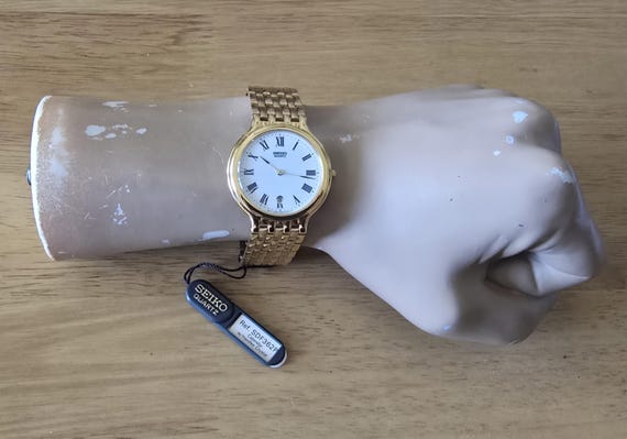 Vintage Seiko 5Y39-7250 Gold Plated Quartz Men's Watch (NOS) - Etsy