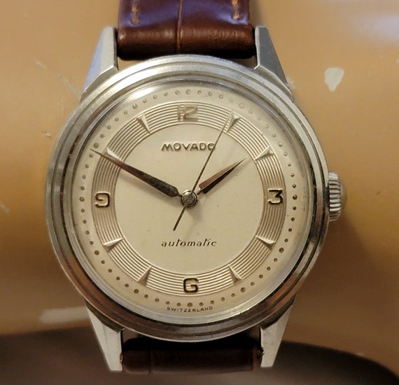 Vintage Movado Stainless Steel Swiss Made Automat… - image 2