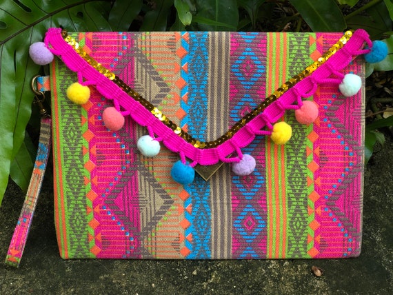 colorful clutch