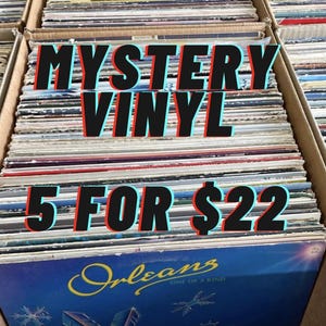 Vintage Vinyl Records 12” Inch For Playing Decorating or Crafting LP Wall Art Music Home Decor