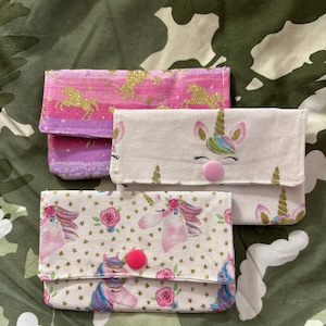 Sparkling Unicorn Snap Wallet: Gift Card & ID Holder