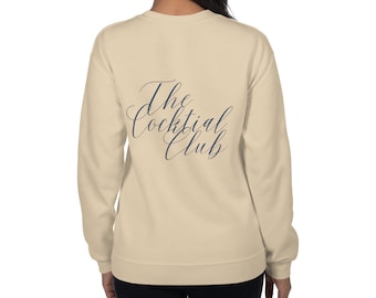 Cocktailclub-sweater, comfortabele uniseks social club-sweater