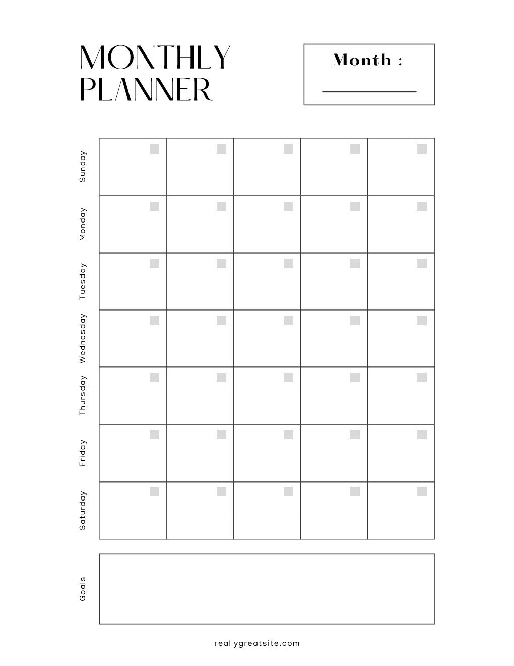 PRINTABLE Minimal Modern Planner - Etsy