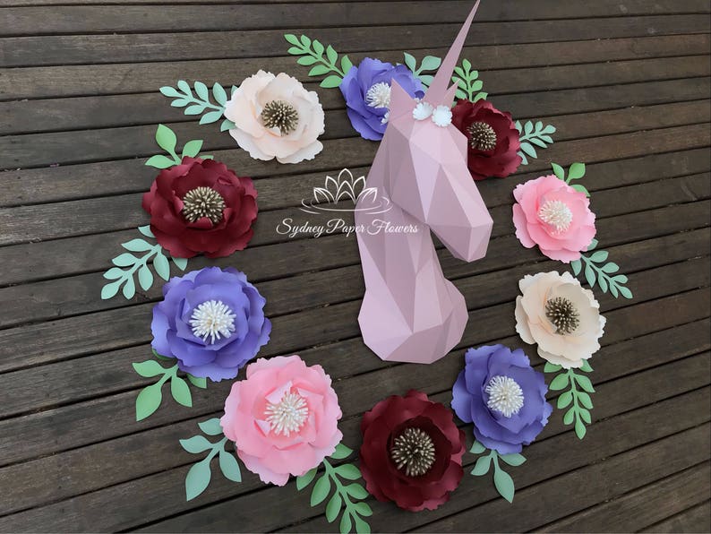 Paper Sculpture 3d Unicorn Princess Baby Room Nursery Styling Its A Girl 1st Birthday Baby Shower Decor Kids Party Birthday Party Photo Prop