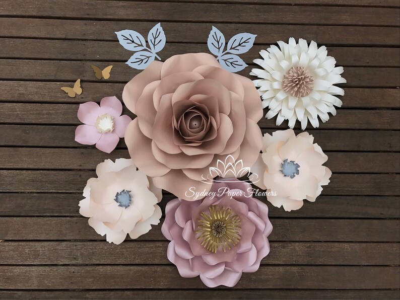 Isla Dream Paper Flower Backdrop Paper Flower Wall Nursery Decor Wedding Backdrop Holy Communion Bridal Baby Shower Sweet Table Christening