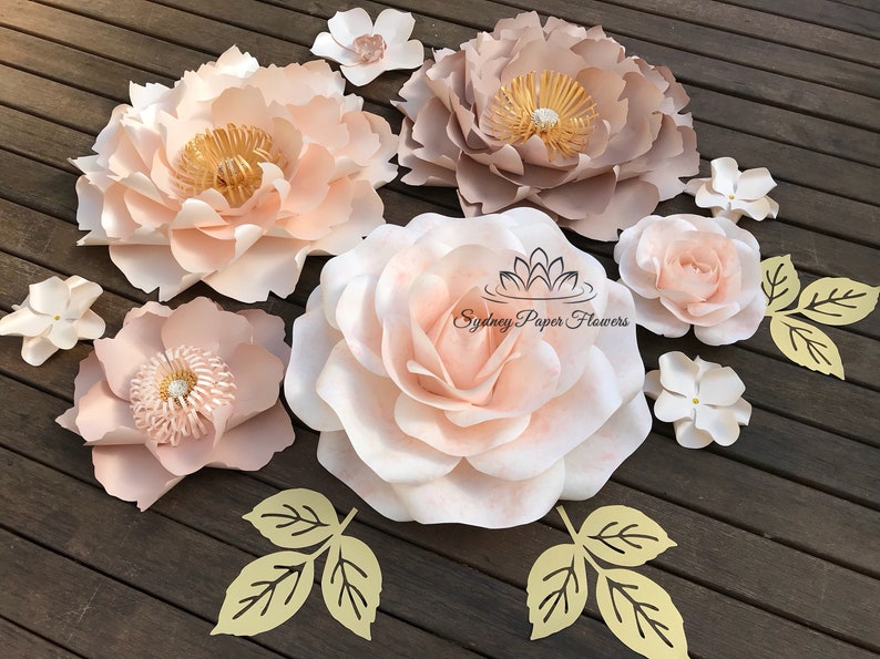 Fiona Paper Flower Backdrop Paper Flower Wall Wedding Backdrop Bridal Baby Shower Holy Communion Nursery Decor Baby Room Decor
