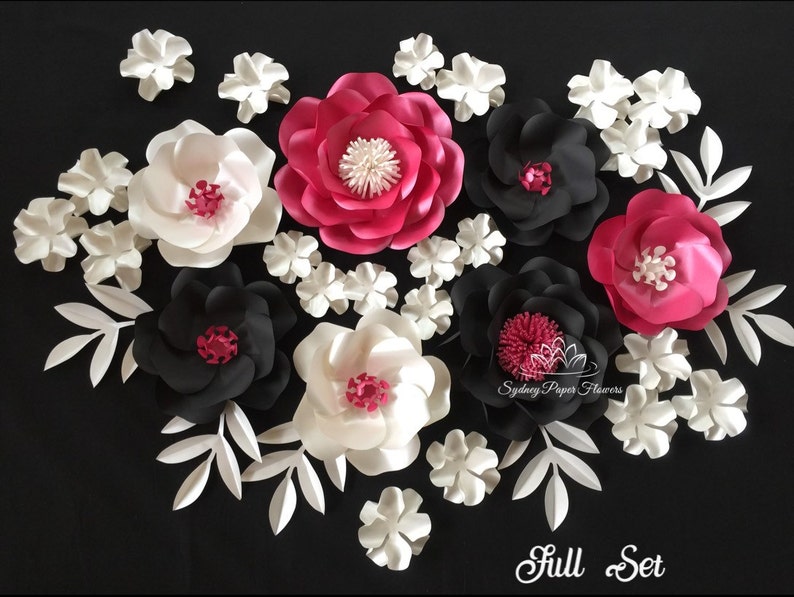 Kate Spade Style Paper Flower Backdrop Paper Flower Wall Wedding Backdrop Nursery Decor Styling Bridal Baby Shower Sweet Table Dessert Table