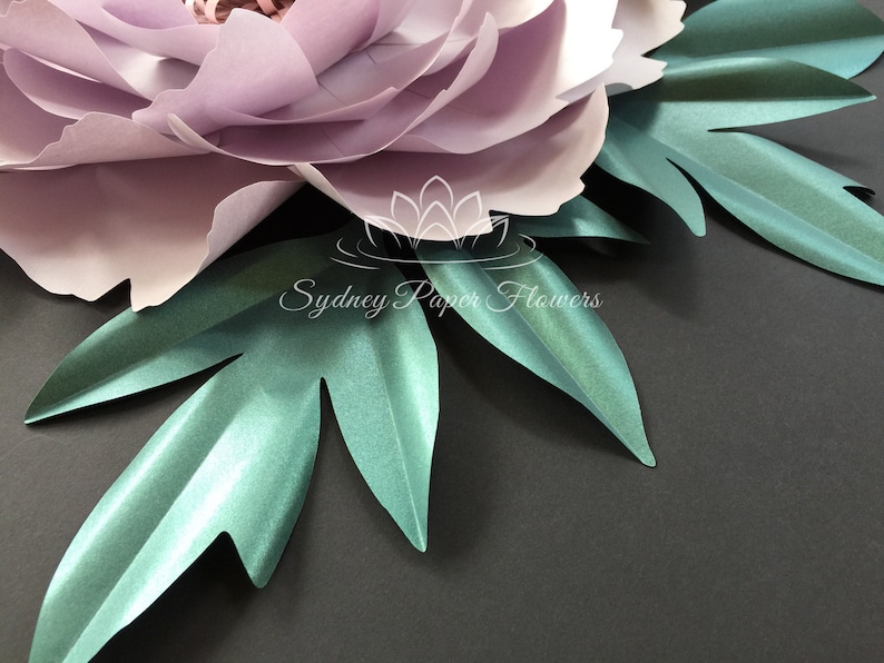 Download PEONY paper flower LEAF template pdf svg pattern for Cameo ...