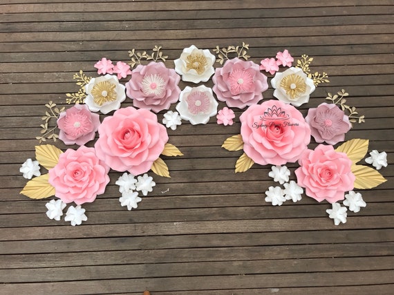 Flor de jazmín rosas papel flor papel telón de fondo telón de - Etsy México Flor de jazmín rosas papel flor papel telón de fondo telón de - Etsy México
