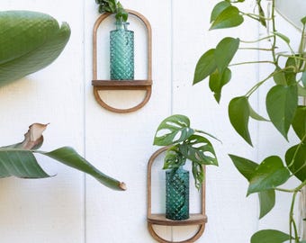 Geometric Propagation Bud Vases, Modern Wall Planter for Plants,  Boho Home Decor, Gift for Plant Lover, Gallery Wall Art