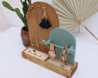 Boho Schmuck Organizer - Boho Schmuck Organizer - Ohrring Aufbewahrung - Halskette Aufbewahrung - Geschenk für Sie