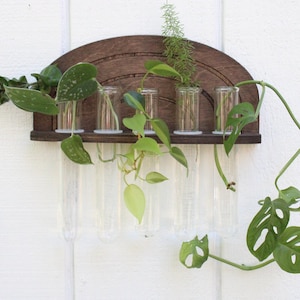 Rainbow Propagation Wall Hanging - Boho Hydro Planter - Wall Planter - Geometric Planter - Propagation Station - Test Tube Propagation
