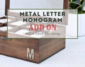 Metal Letters & Charms - ADD ON - Monogram