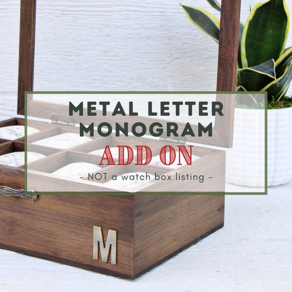 Metal Letters & Charms - ADD ON - Monogram