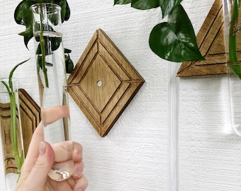 Propagation Wall Hanging - Hydro Planter - Wall Planter - Geometric Planter - Propagation Station - Test Tube Propagation