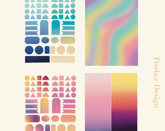 Planner markers and Color sheets stickers transfer print on