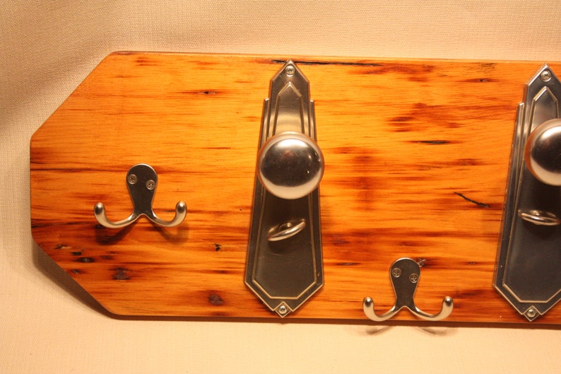 Coat Rack With Vintage Door Knobs Etsy
