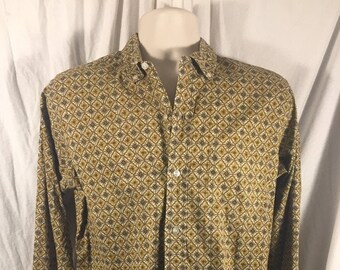 Vintage 60s Sandy MacDonald Oxford Long Sleeve Button-Down // Made in USA // 15/15.5 // Mod //