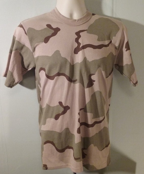 Vintage 80s Camouflage SMALL Tee Swing 50/50 T-Shi