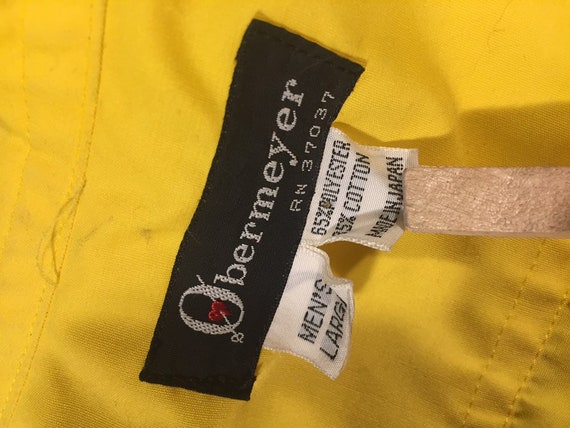 Vintage 70s Obermeyer Yellow Windbreaker Large Sk… - image 4