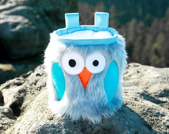 Forget-me-not Furry Owl Chalk Bag