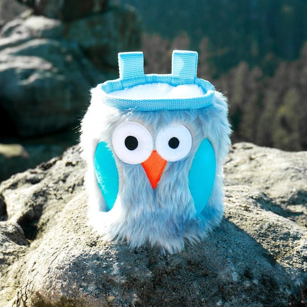 Forget-me-not Furry Owl Chalk Bag