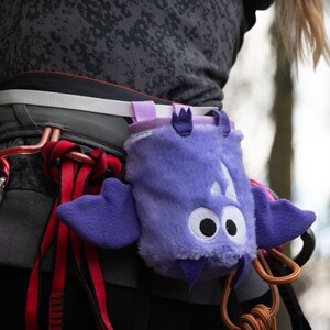 Crafty Climbing Sac à Craie Chauve-Souris Black Bat - Léger Et Spacieux Pour Escalade