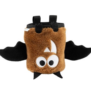 Brown Bat Chalk Bag, Climbing Chalk Bag, Bag for Climber - Limited Edition