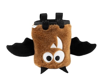 Brown Bat Chalk Bag, Climbing Chalk Bag, Bag for Climber - Limited Edition