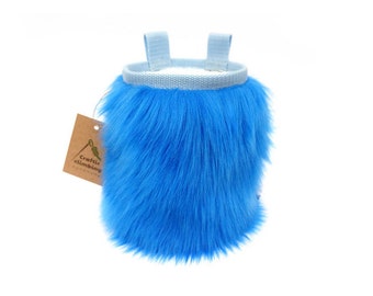 Blue Furry Chalk Bag