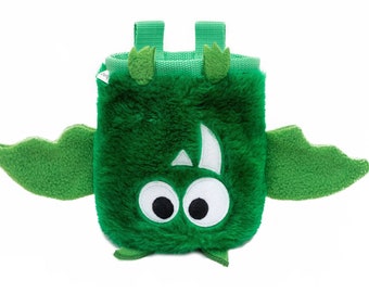 Green Bat Chalk Bag, Climbing Chalk Bag, Bag for Climber / Woreczek na magnezję Nietoperz Zielony