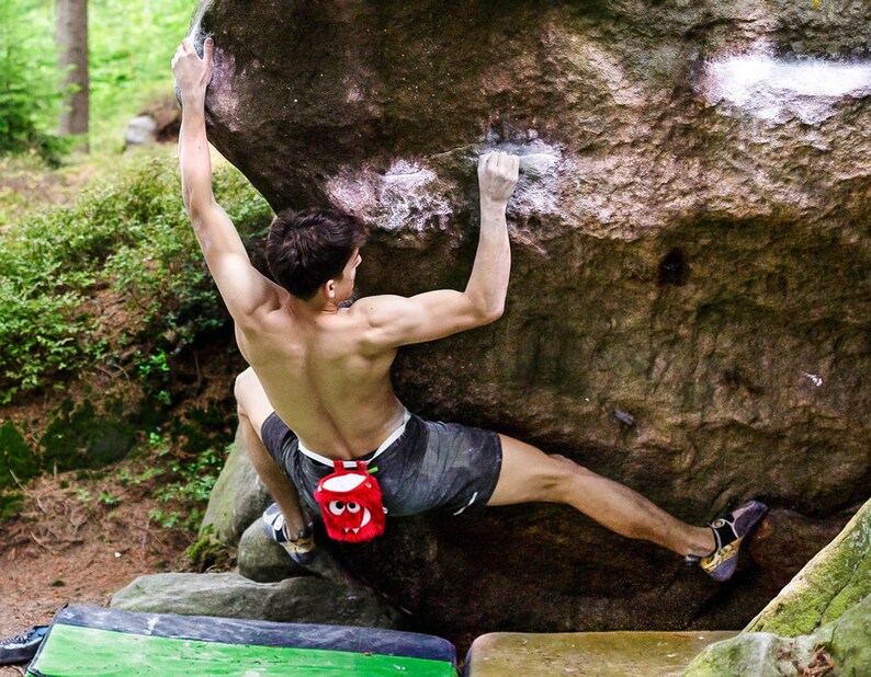 Cherry Foodie Monster Chalk Bag Climbing Chalk Bag Bag for Etsy UK