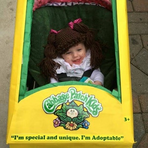 Inspired Cabbage Patch wig/hat Halloween costume